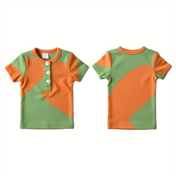 Orange and Green T-shirt - Image 3
