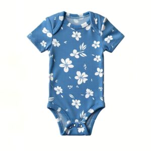 Floral Blue Body Suit