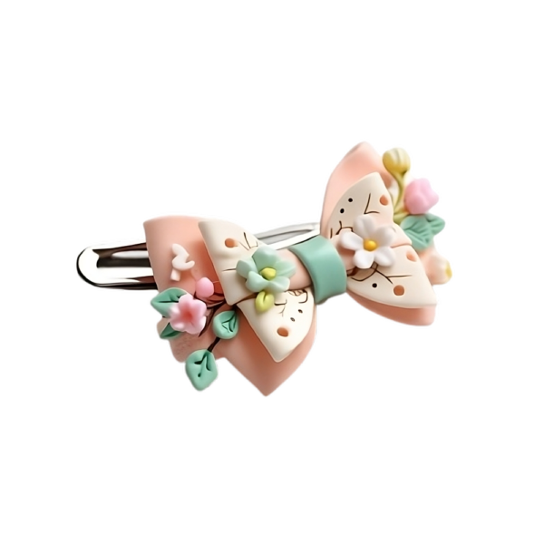 Floral Bow Clip